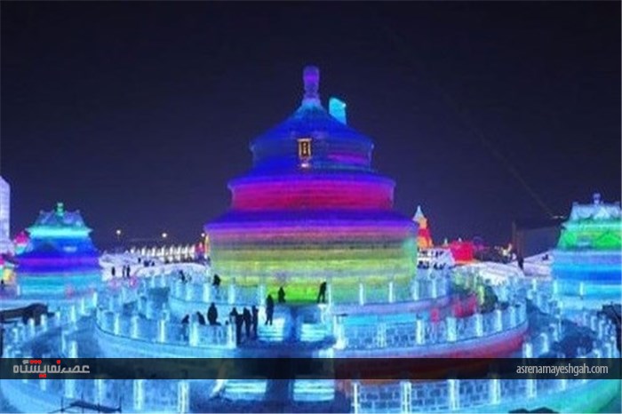 برگزاری جشنواره شهر یخی در چین + تصاویر