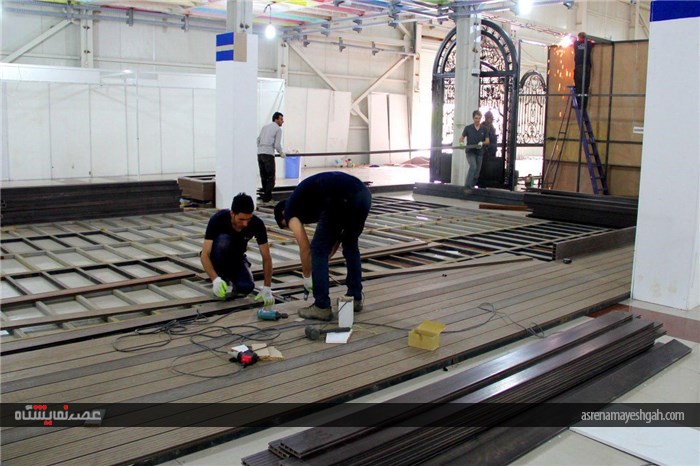 آماده سازی نمایشگاه بین المللی صنعت ساختمان و تاسیسات در نمایشگاه بین المللی ارومیه
