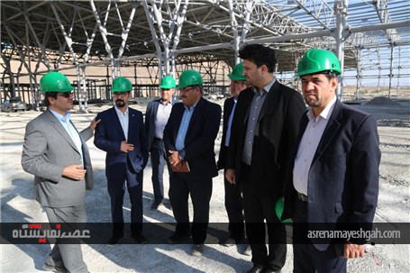 بازدید رییس و جمعی از اعضای کمیسیون اقتصادی شورای اسلامی شهر اصفهان از پروژه نمایشگاه
