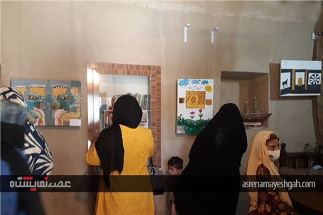 نمایشگاه نقاشی کودکان و نوجوانان در خانه موزه هندیجان برپا شد