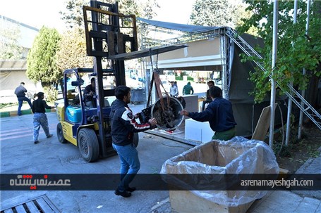 حاشیه های تصویری آماده سازی دهمین نمایشگاه بین المللی قطعات، لوازم و مجموعه های خودرو