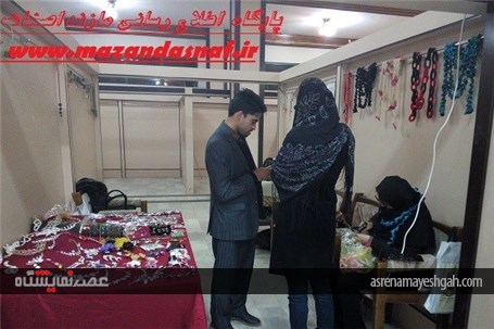 گزارش تصویری از نمایشگاه صنایع دستی در ساری