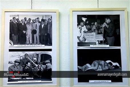 گزارش تصویری ازحضورپیشکسوتان کشتی در نمایشگاه عکس جهان پهلوان تختی