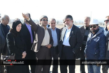 بازدید قائم مقام وزیر صنعت از پروژه نمایشگاه بزرگ اصفهان