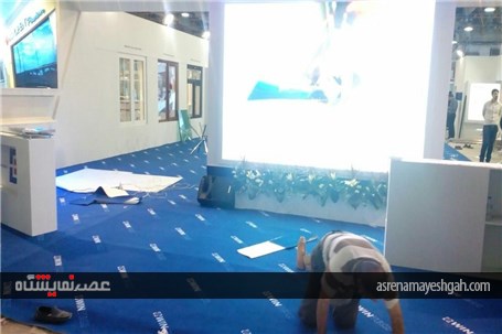 گزارش تصویری نمایشگاه بین المللی در و پنجره تهران در حال آماده سازی