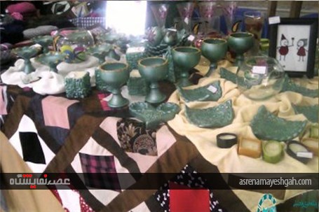 گزارش تصویری نمایشگاه صنایع دستی، سفال، خوشنویسی، غذا، کتاب و نقاشی تنکابن