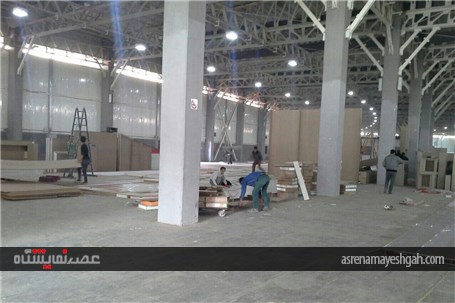 گزارش تصویری از مراحل آماده سازی غرفه های هشتمین نمایشگاه بین المللی طلا، نقره، جواهر، ساعت و صنایع