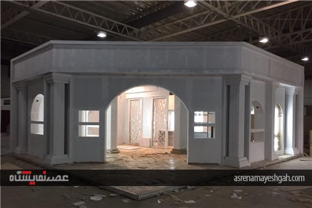 گزارش تصویری از مراحل آماده سازی غرفه های هشتمین نمایشگاه بین المللی طلا، نقره، جواهر، ساعت و صنایع