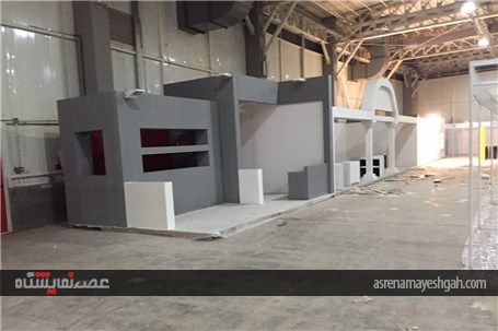 گزارش تصویری از مراحل آماده سازی غرفه های هشتمین نمایشگاه بین المللی طلا، نقره، جواهر، ساعت و صنایع