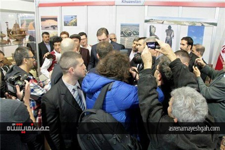 گزارش تصویری بازدید سفیر ایران از غرفه خوزستان در نمایشگاه گردشگری صربستان