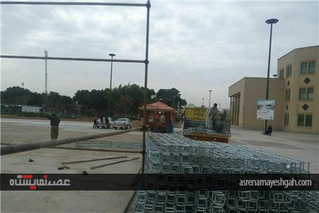 آماده سازی برگزاری نمایشگاه بهاره فرهنگسرای خاوران