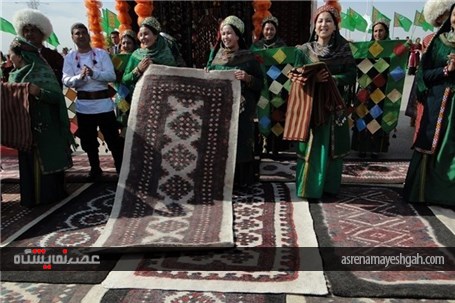 نمایشگاه اختصاصی نمد ملی ترکمنی در عشق‌آباد برگزار شد