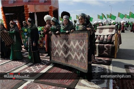 نمایشگاه اختصاصی نمد ملی ترکمنی در عشق‌آباد برگزار شد