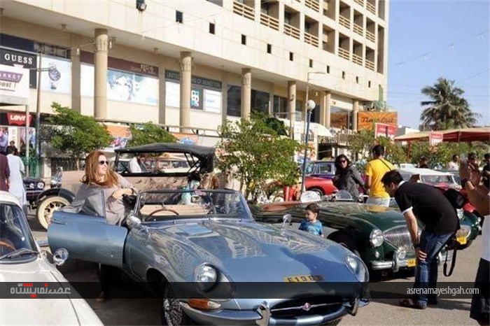 نمایشگاه خودروهای کلاسیک در بزرگترین شهر پاکستان از دریچه دوربین