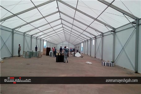 گزارش تصویری آماده سازی نمایشگاه بین المللی شهرآفتاب تهران