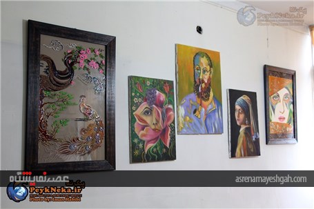 گزارش تصویری افتتاح نمایشگاه هنرهای تجسمی در نکا