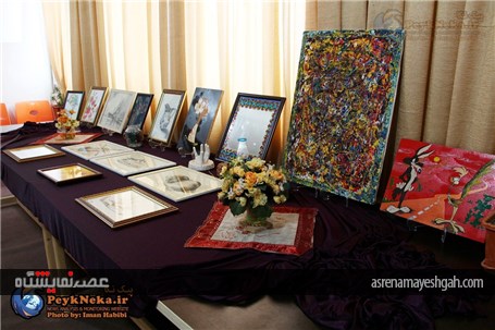 گزارش تصویری افتتاح نمایشگاه هنرهای تجسمی در نکا
