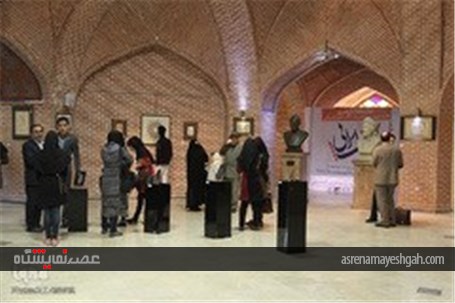 گزارش تصویری نمایشگاه آثار هنری اسلامی دانشجویان دانشگاه محقق اردبیلی
