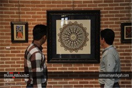 گزارش تصویری نمایشگاه آثار هنری اسلامی دانشجویان دانشگاه محقق اردبیلی