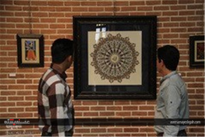 گزارش تصویری نمایشگاه آثار هنری اسلامی دانشجویان دانشگاه محقق اردبیلی