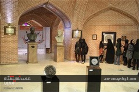 گزارش تصویری نمایشگاه آثار هنری اسلامی دانشجویان دانشگاه محقق اردبیلی