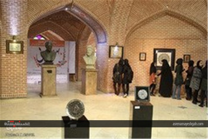 گزارش تصویری نمایشگاه آثار هنری اسلامی دانشجویان دانشگاه محقق اردبیلی