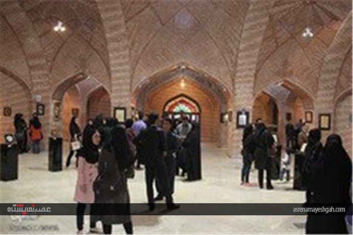 گزارش تصویری نمایشگاه آثار هنری اسلامی دانشجویان دانشگاه محقق اردبیلی