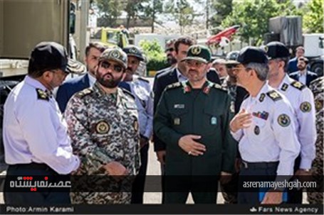 گزارش تصویری بازدید وزیر دفاع از نمایشگاه دستاوردهای پدافند هوایی قرارگاه خاتم