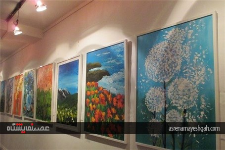 گزارش تصویری نمایشگاه نقاشی کودکان مبتلا به اتیسم و کم توان ذهنی در کرج