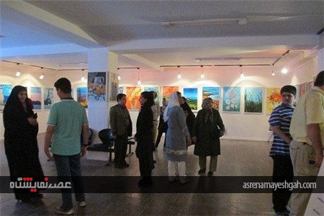 گزارش تصویری نمایشگاه نقاشی کودکان مبتلا به اتیسم و کم توان ذهنی در کرج