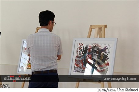 گزارش تصویری از نمایشگاه آثار هنرمندان معاصر در زنجان