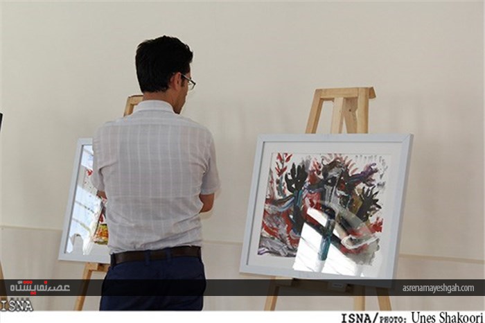 گزارش تصویری از نمایشگاه آثار هنرمندان معاصر در زنجان