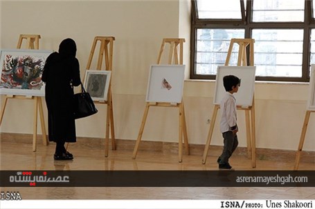 گزارش تصویری از نمایشگاه آثار هنرمندان معاصر در زنجان
