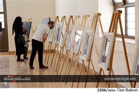 گزارش تصویری از نمایشگاه آثار هنرمندان معاصر در زنجان