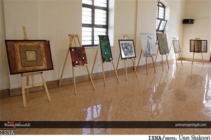 گزارش تصویری از نمایشگاه آثار هنرمندان معاصر در زنجان