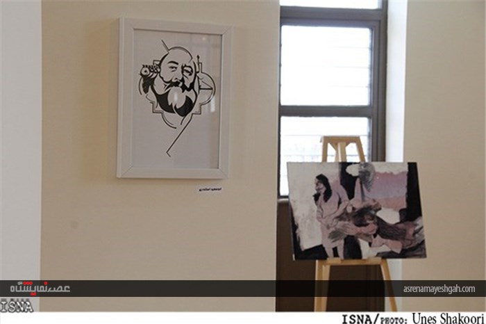 گزارش تصویری از نمایشگاه آثار هنرمندان معاصر در زنجان