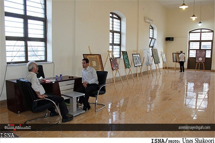 گزارش تصویری از نمایشگاه آثار هنرمندان معاصر در زنجان