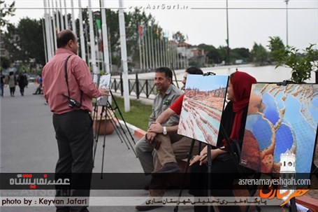گزارش تصویری نمایشگاه عکس طبیعت در پارک ملل ساری