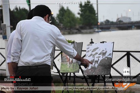 گزارش تصویری نمایشگاه عکس طبیعت در پارک ملل ساری