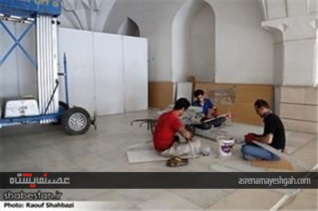 گزارش تصویری مراحل آماده سازی نمایشگاه قرآن کریم