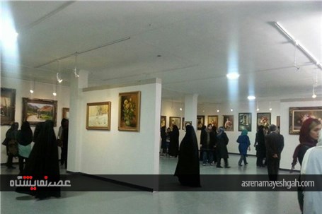 گزارش تصویری برگزاری چهارمین نمایشگاه نقاشی ارغوان در کرمانشاه