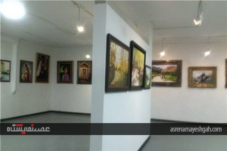 گزارش تصویری نمایشگاه رنگ روغن ارغوان در کرمانشاه