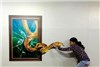 گزارش تصویری برگزاری نمایشگاه نقاشی های سه بعدی در هند