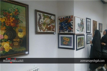 گزارش تصویری برگزاری نمایشگاه نقاشی هنرجویان دماوندی