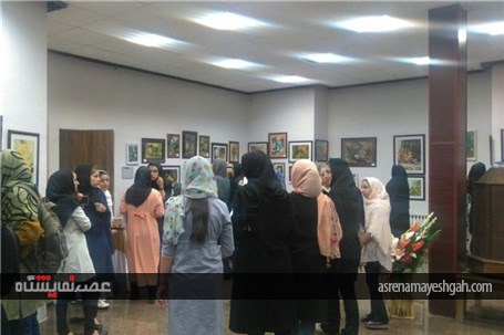 گزارش تصویری برگزاری نمایشگاه نقاشی هنرجویان دماوندی
