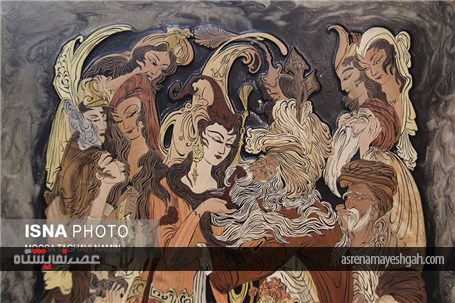 گزارش تصویری دومین نمایشگاه معرق چوب هنرمندان نمینی