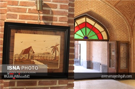 گزارش تصویری دومین نمایشگاه معرق چوب هنرمندان نمینی