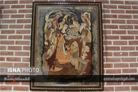 گزارش تصویری دومین نمایشگاه معرق چوب هنرمندان نمینی
