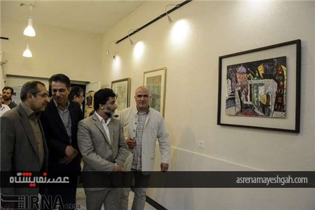 گزارش تصویری افتتاح نمایشگاه آثار نقاشان معاصر در لارستان