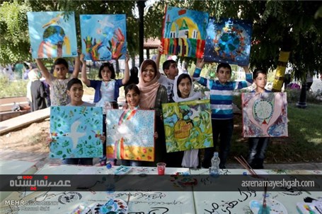 گزارش تصویری آیین افتتاح نمایشگاه &#171;کودک، هنر و صلح&#187;